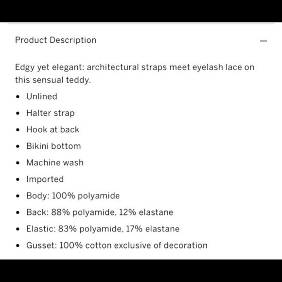 Victoria's Secret Strappy Lace Teddy NWT - Picture 3 of 4